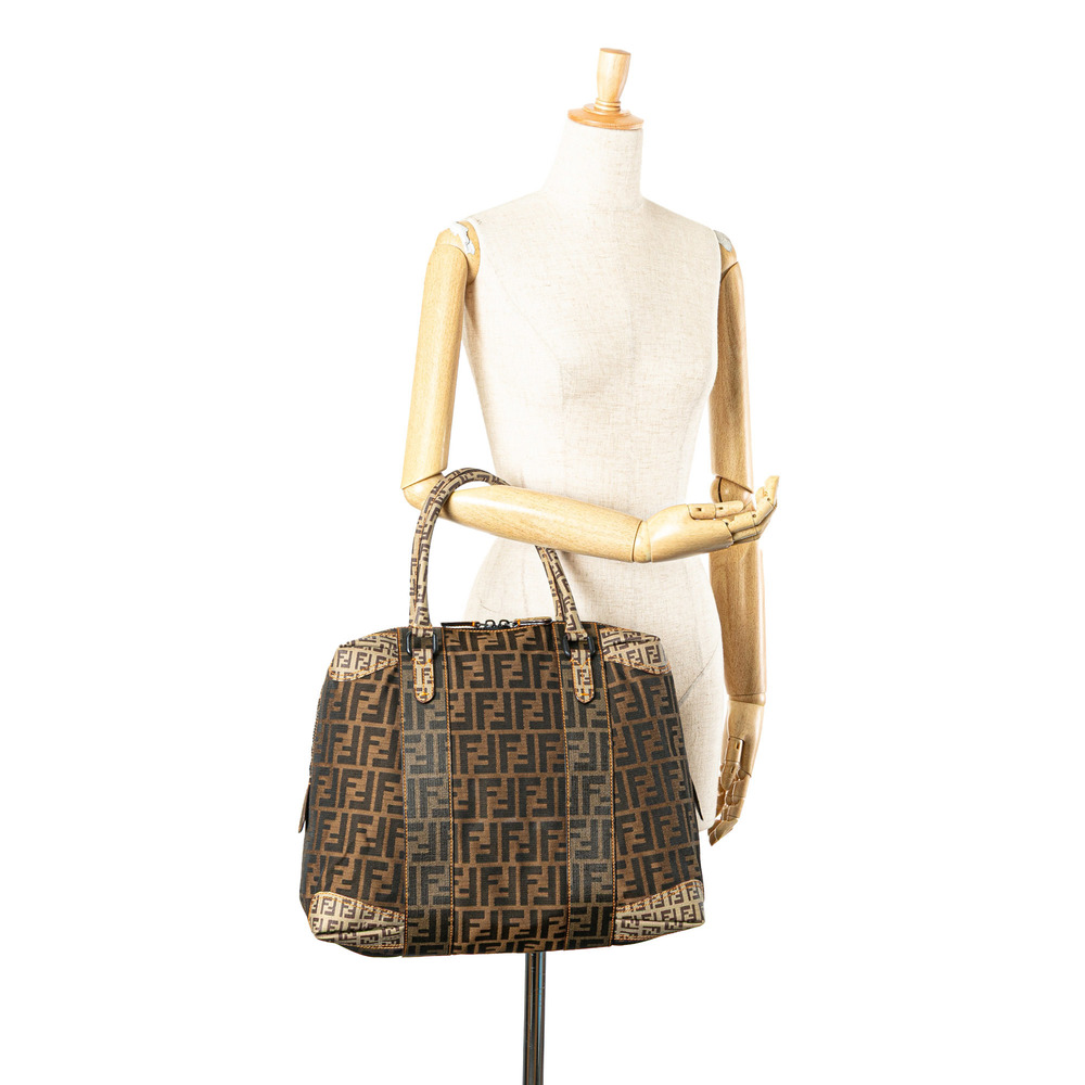 Pre-Loved Fendi Large Zucca Canvas Mixed Media Tote - Picture 10 of 10